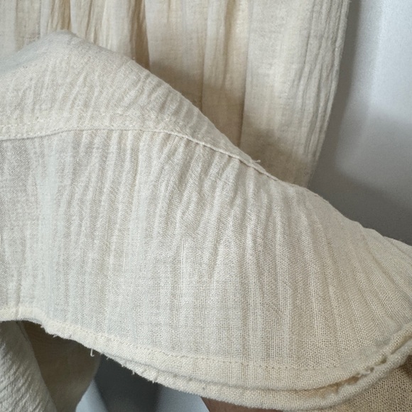 Max Studio Smocked Waist Midi Skirt Natural - Picture 8 of 9